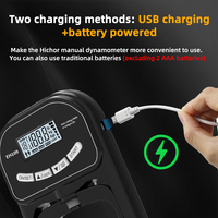 Protable Grip Strength Tester 265Lbs/120Kg Digital Hand Dynamometer Grip Strength Meter USB LCD Screen Hand Grip Dynamometer