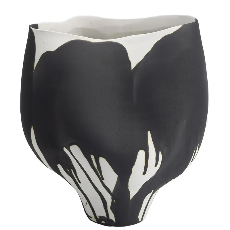 

Jingdezhen wabi wind ceramic vase flower arrangement table ornament