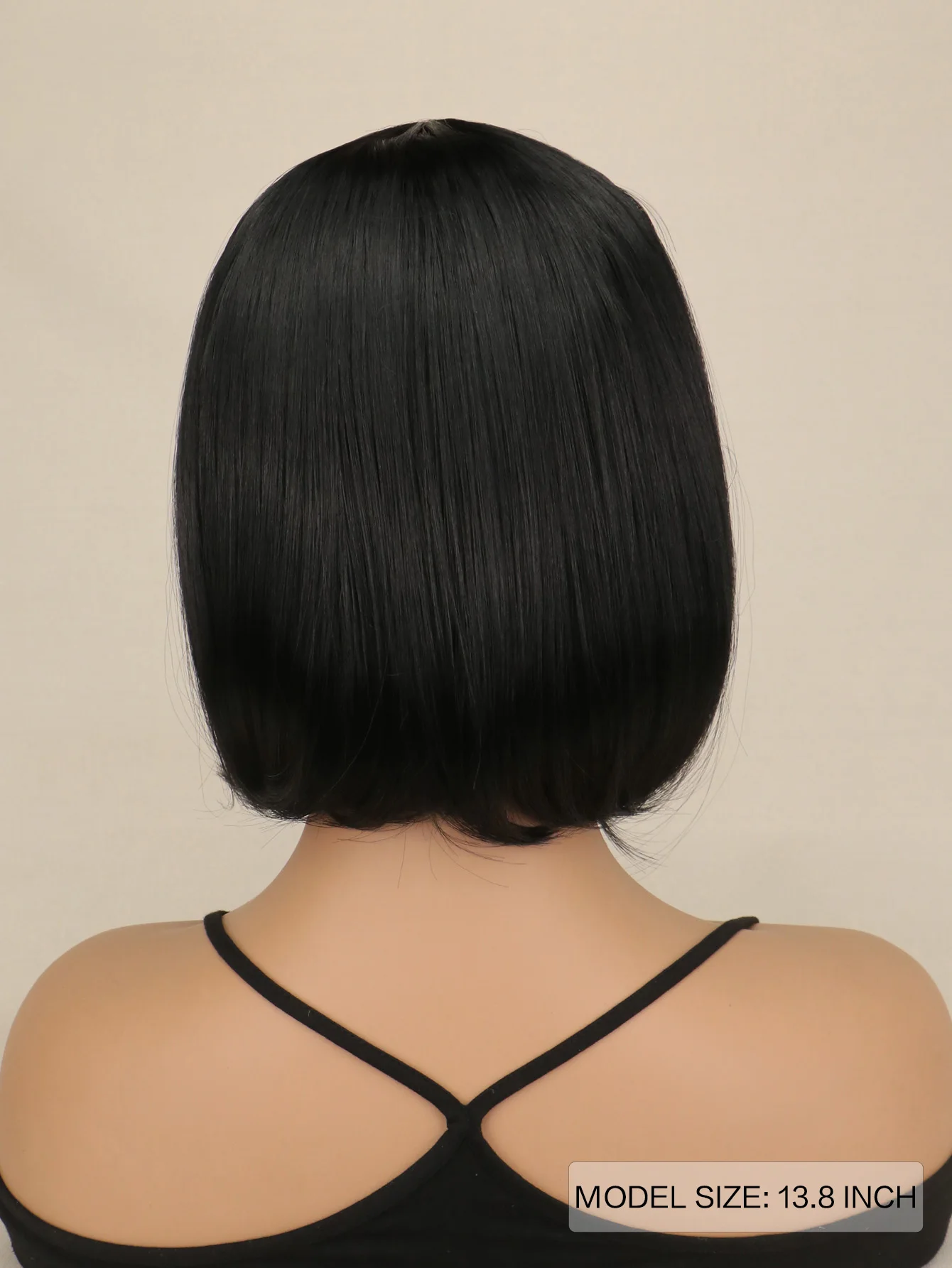 SuQ Short Bob Wig Black Straight Hair Wigs for Black Women Pre-Plucked Natrual Hair Wigs Cosplay