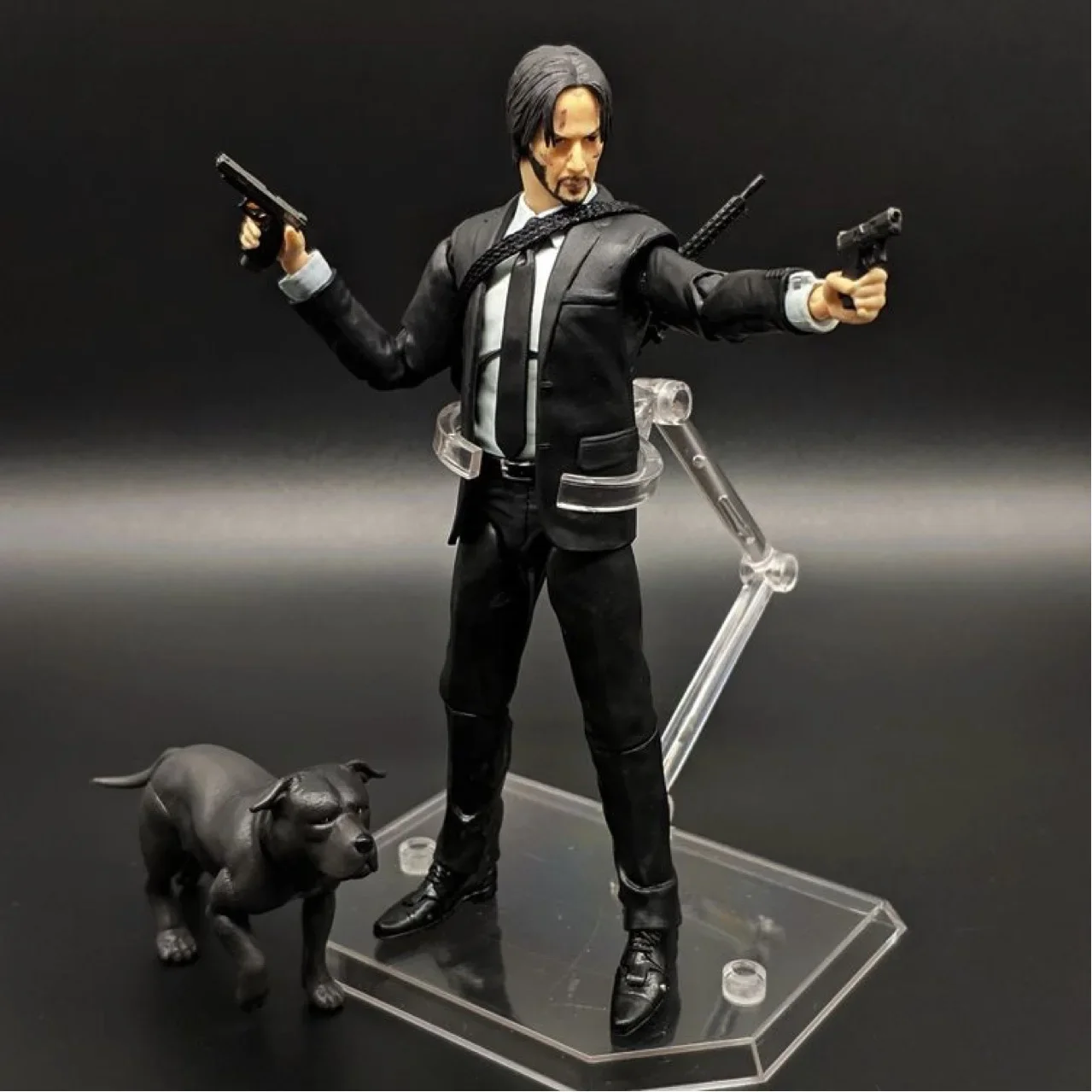 John Wick Action Figure Dog Keanu Reeves Baba Yaga Movie Figure Characters Model Doll The Continental Collectible Toy Gift