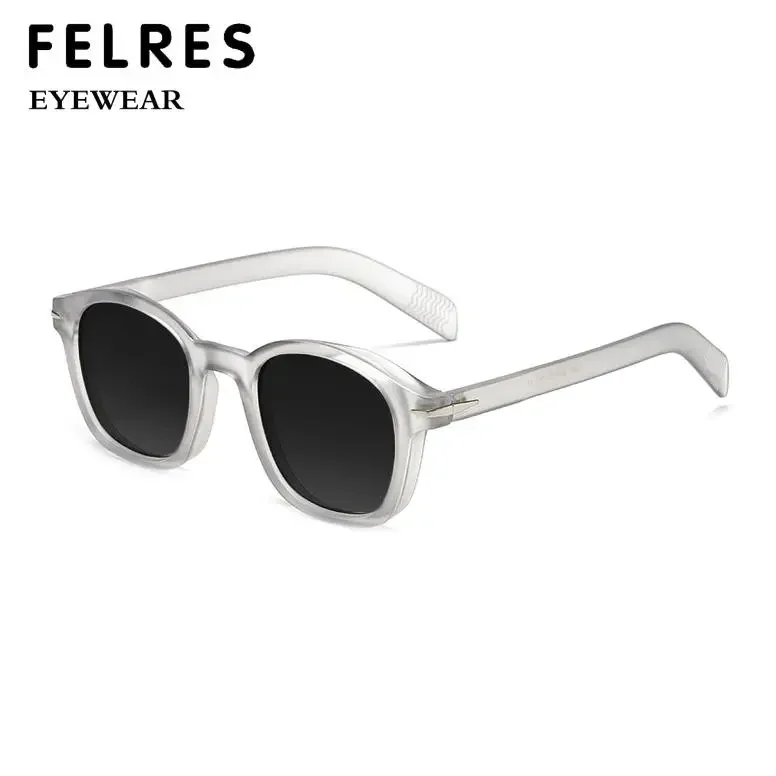 Men Women Square Frame Tinted Nearsighted Eyeglasses Prescription Glasses Fashion Sunshade Myopia Sunglasses -1.25 -1.50 FELRES