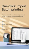 Portable Thermal Self-adhesive Labels Printer Mini Maker Pocket Printer Mobile Bluetooth Pocket Tag Price Machine NEW 22
