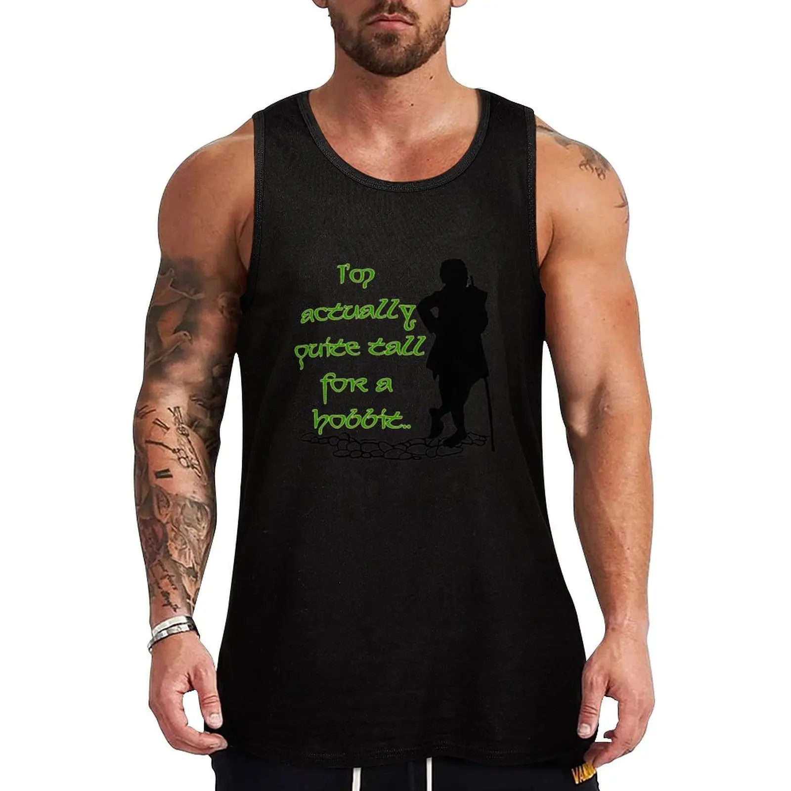 

I'm actually quite tall for a hobbit.. Tank Top Men gym sportswear sports t-shirts for men gym clothes man tops