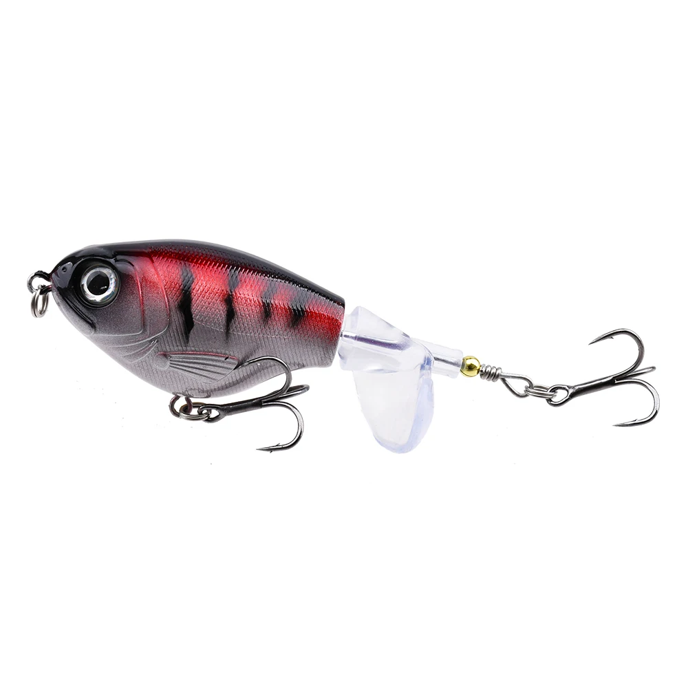 1pc Topwater Angeln Locken 11g/16g Whopper Popper Wobbler Künstliche Harten Köder Bass Popper Weiche rotierenden Schwanz Angelgerät