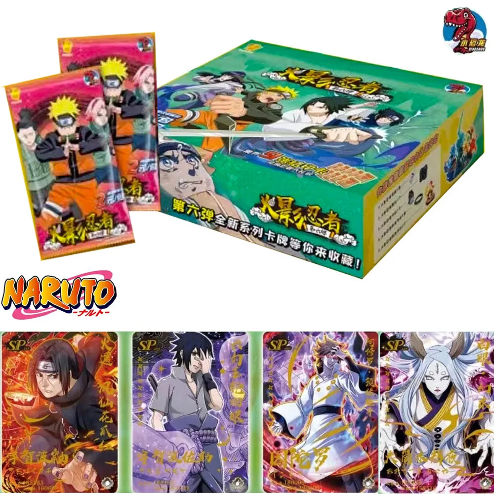 Bargain Price Little Dino Naruto HY-0602 Collection Card Sasuke Sakura Hinata Booster Box Anime ACG CCG TCG Toy And Hobby Gift