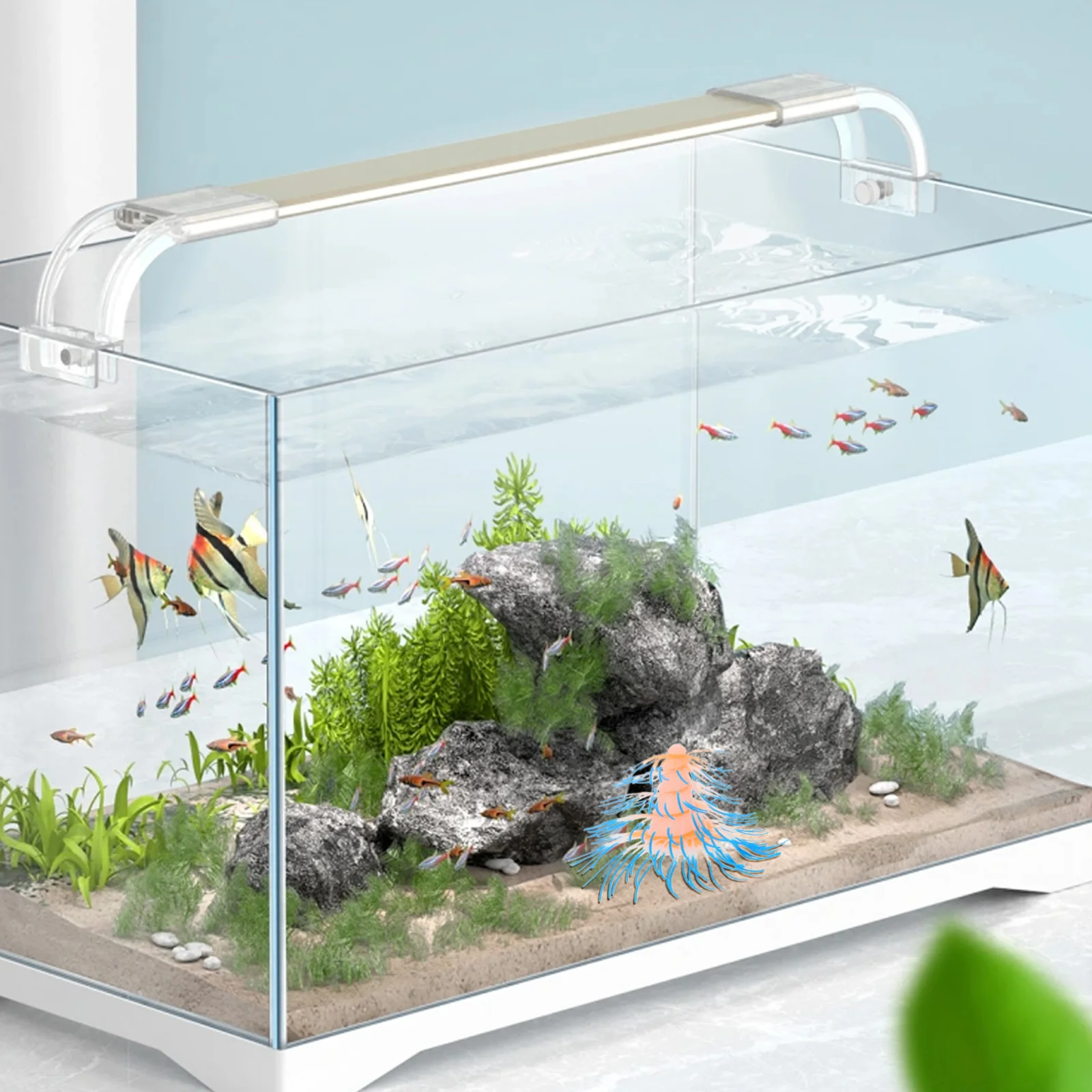 

Aquarium Decor Ornaments Fluorescent Artificial Coral Statue Landscaping Christmas Tree