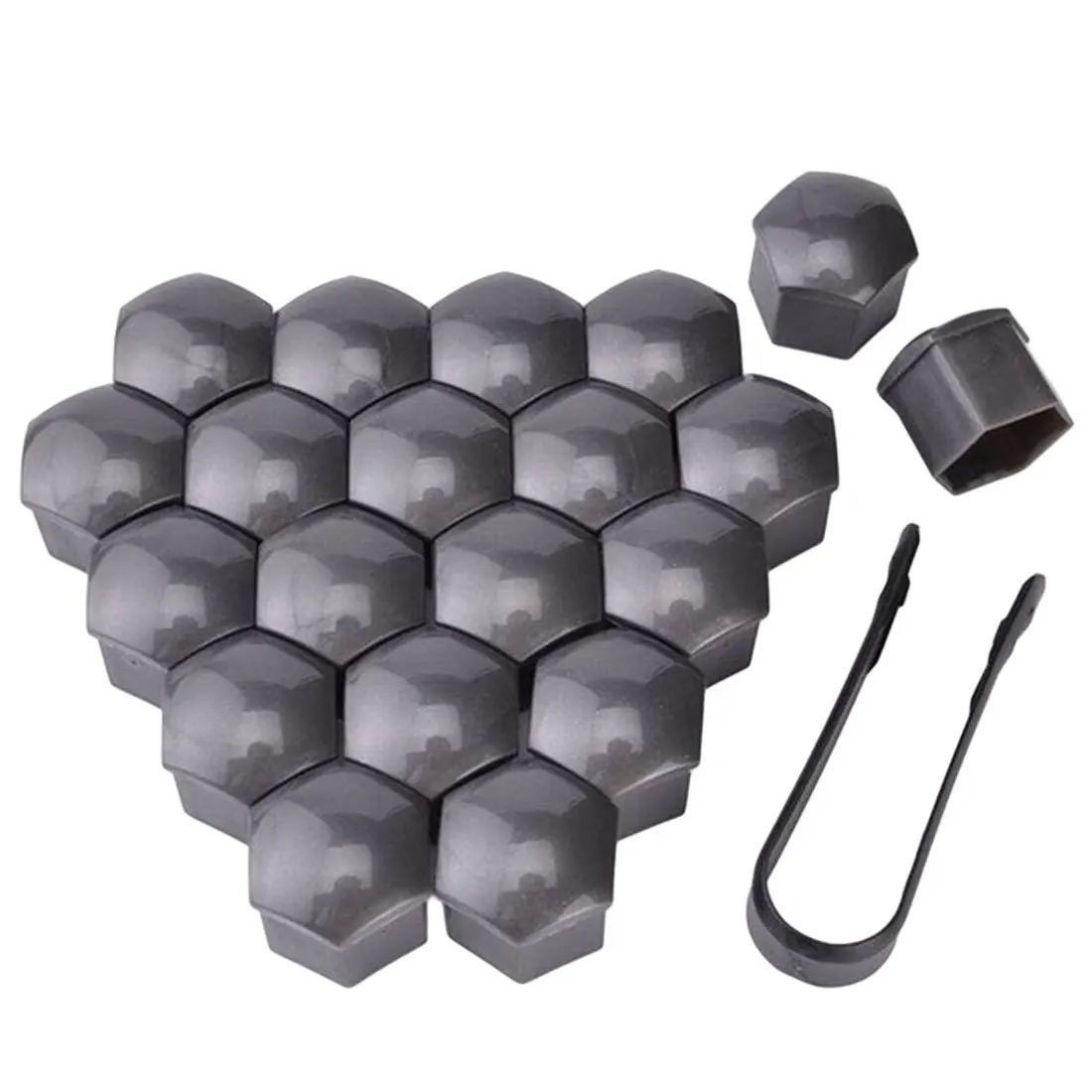 20 Stuks Auto Wielmoer Caps Anti-Roest Auto Hub Schroef Bescherming Covers Autoband Schroefdoppen Moer bout Covers Auto Exterieur 17/19/21mm