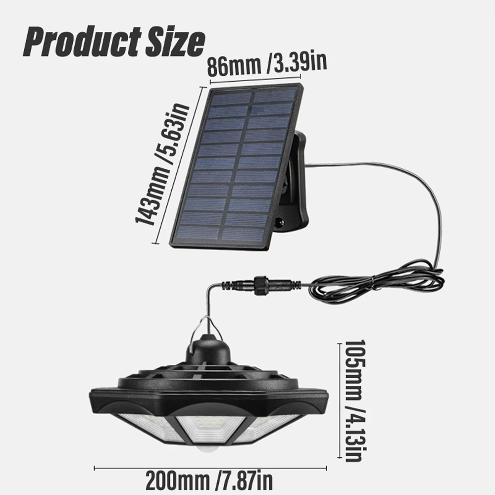 Super bright solar split chandelier Infrared sensor light Garden light With intelligent light control Long life