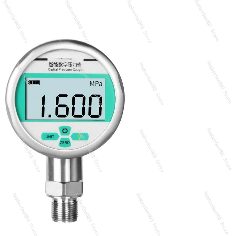 Digital Pressure Gauge, Pneumatic Water Pressure, Hydraulic, Negative Pressure, Vacuum Shock-Resistant, High-Precision