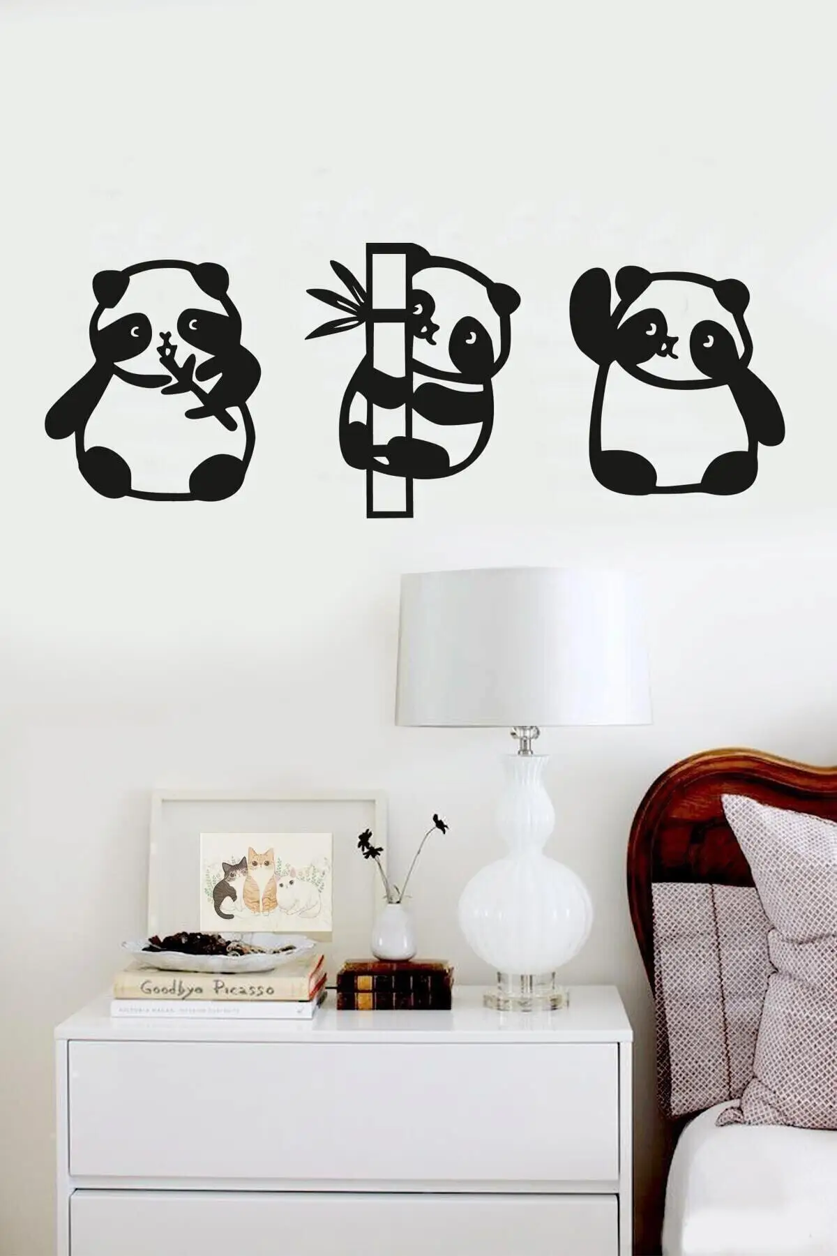 Panda pcs set Wall Decor Cute Animal Figures