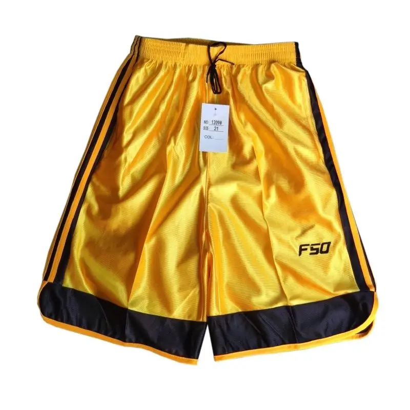 Embroidery Glossy Pockets Men\'s Shorts Outdoor Fitness Male Plus Size Casual Sports Basketball Bottoms