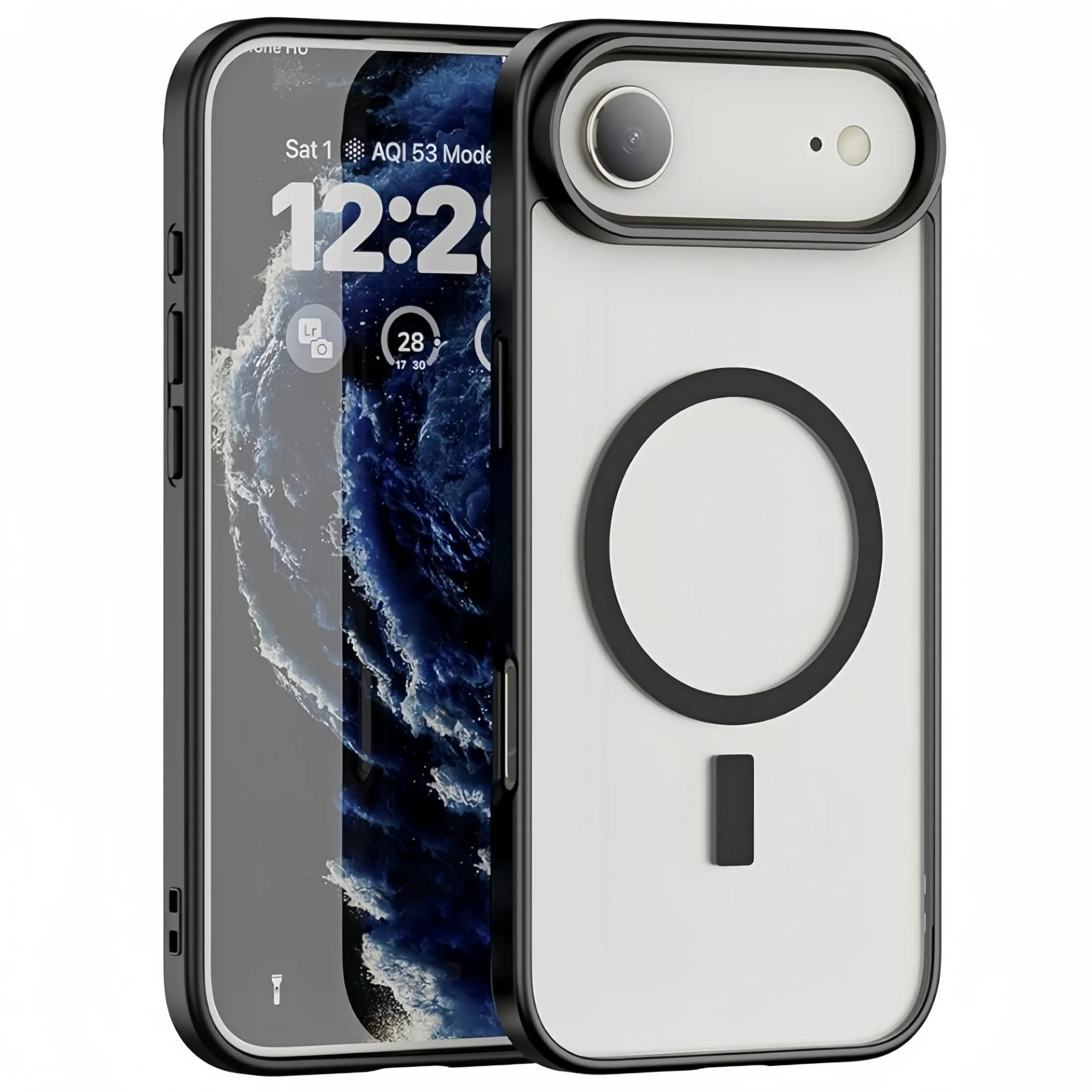 Funda de teléfono transparente magnética de carcasa suave acrílica para iPhone Air, protección contra caídas delgada, cubierta protectora resistente a prueba de golpes para celular