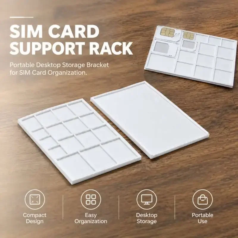 SIM Card Holder Stand Card Storage Bracket For Mobile SIM Card Placement Rack