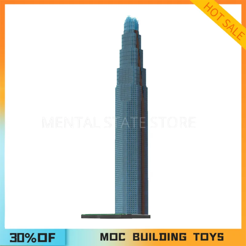 13954PCS Customized MOC Lotte World Tower Building Blocks Technology Bricks DIY Creative Assembly Education Toys Holiday Gifts