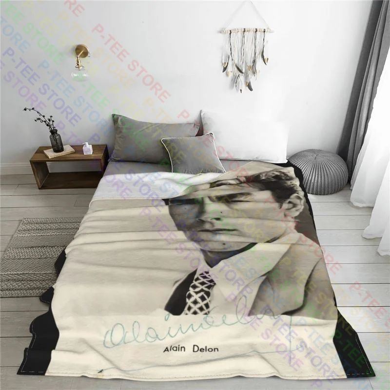 Alain Delon Francia France Mito Sexy Blanket Thick For Bed High-Quality Cover Blanket Sofa Decorative