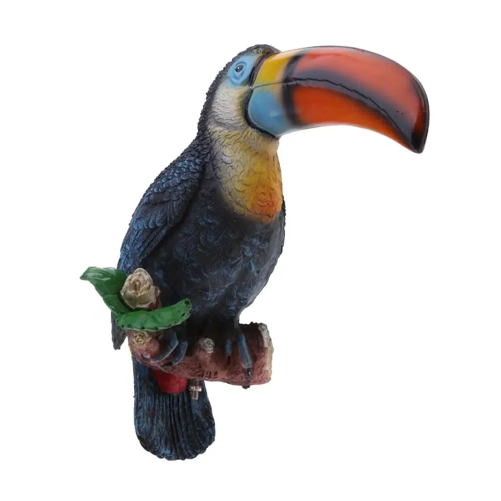 Simulation Animal Bird Toucan Toys Decor Teaching Props Hanging Wall Model Sculpture