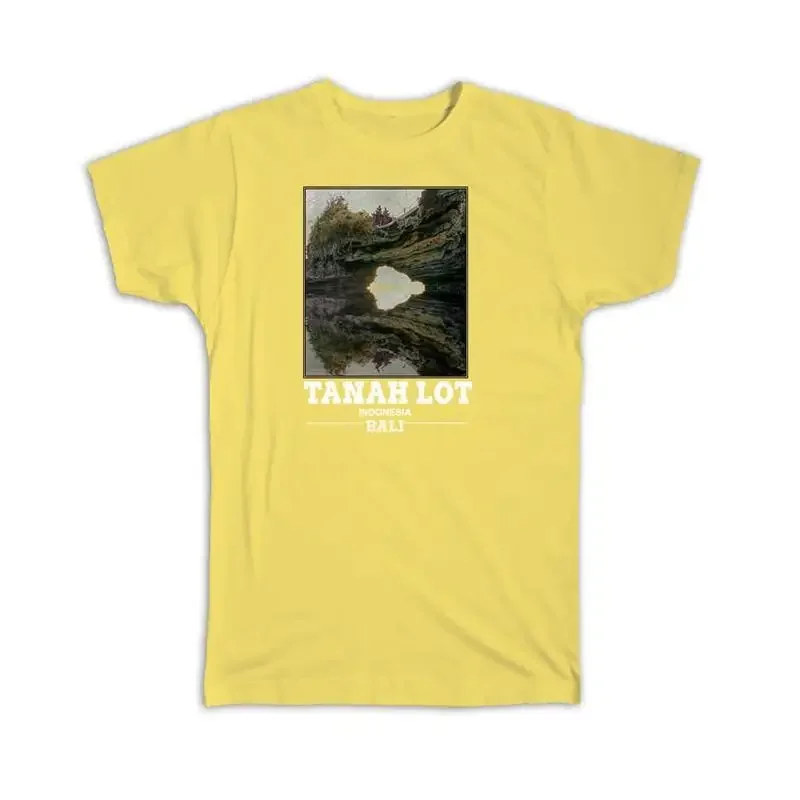 Tanah Lot Bali Indonesia Sepia Rock Indonesian Temple T shirt