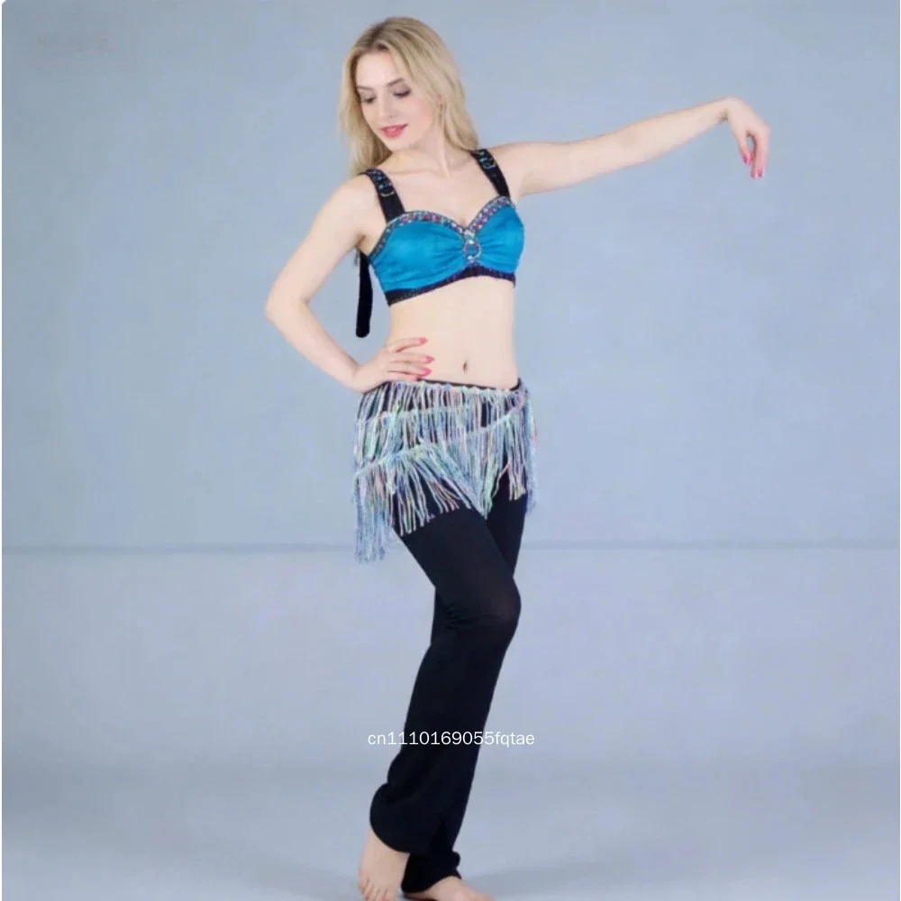 Women Girls Belly Dance Hip Scarf Sequins Coins Tassel Waist Belt Oriental Dance Practice And Performance Accessory For Adults