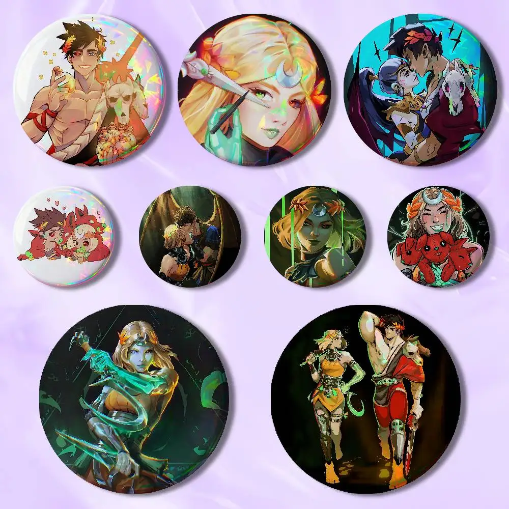 Z-Zagreus M-Melinoe Hades Custom Badges 75mm 44mm 25mm Brooch Backpack Hat Enamel Pins Accessories Toys Gifts