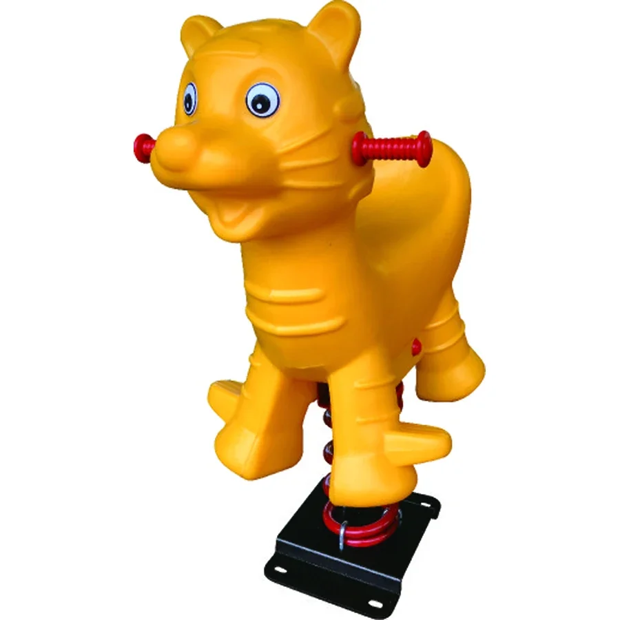 Peralatan bermain ayunan pegas plastik luar ruangan peralatan bermain kuda luar ruangan mainan pengendara pegas taman bermain untuk dijual