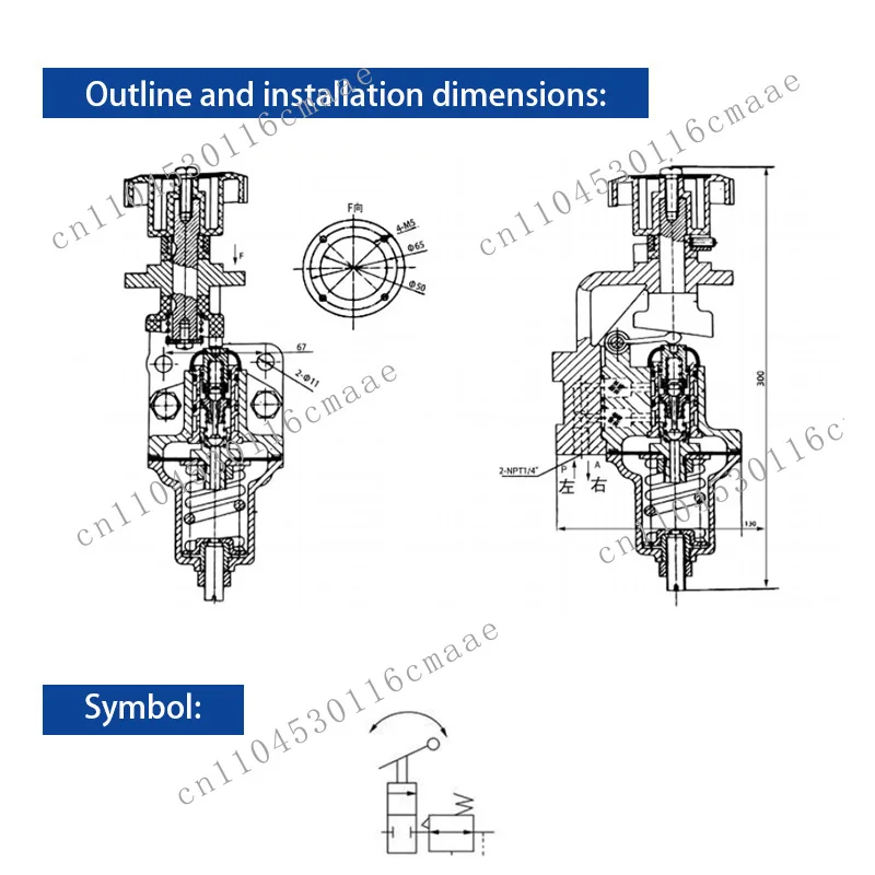 TMR8-L6  air Winch Control Valve Geological Prospecting Drill Pneumatic Qf540 Qy403 404 Ia150
