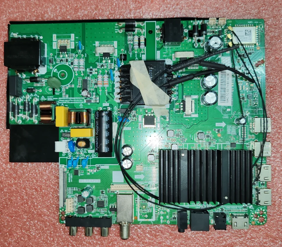 MS-RD51AP836 4K WIFI  Three in one TV motherboard, tested, physical photo  for  80--102V  500ma  2+16G