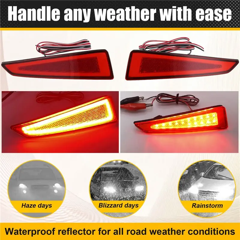 AEA6-Car LED Rear Bumper Reflector Light Brake Light Tail Lamp 8192048050 8191048050 For Lexus RX350 Rx450h