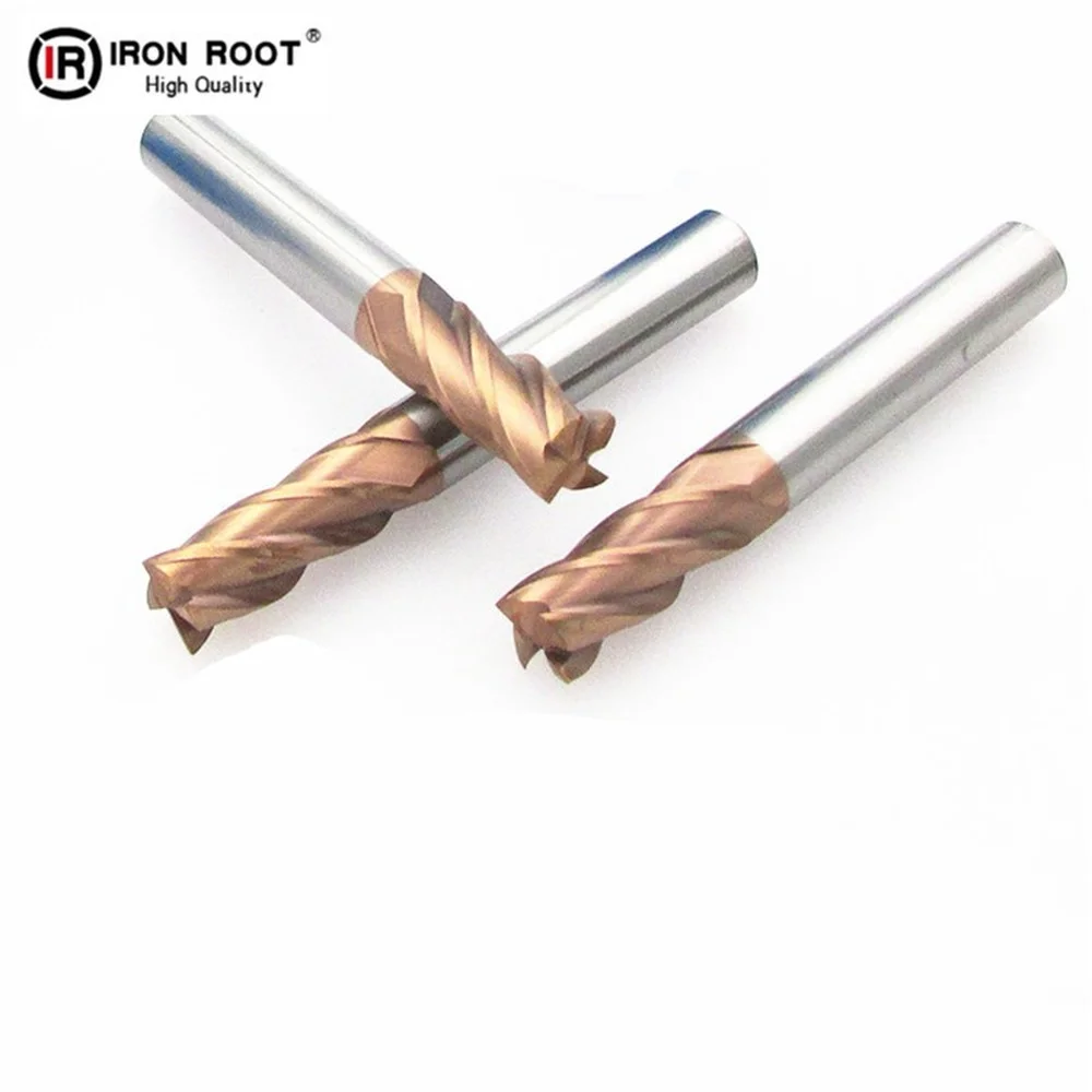 5P 55° 4F Straight Shank Flat Bottom Milling Cutter Carbide End Mill Tungsten Steel Alloy Milling Cutter CNC Tool