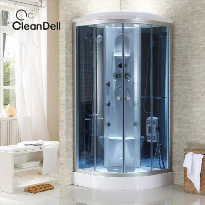 Island Wind Steam Integral Shower Room, Integral Bath Room, Bathroom, Curved Rectangular Bath Room