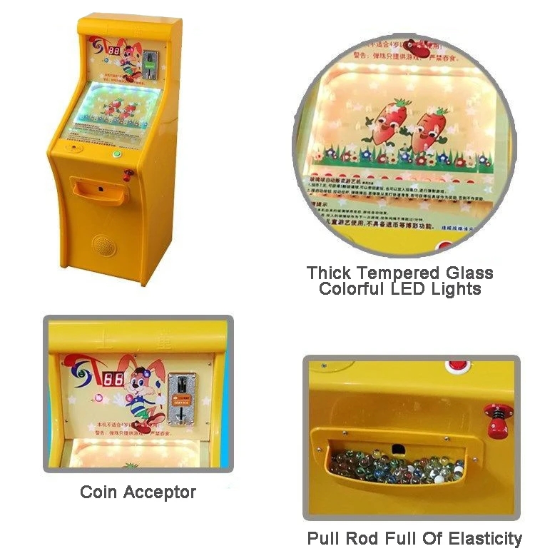 Distributore automatico elettronico di flipper giocattolo educativo per macchine da gioco arcade a gettoni per divertimento d'oro