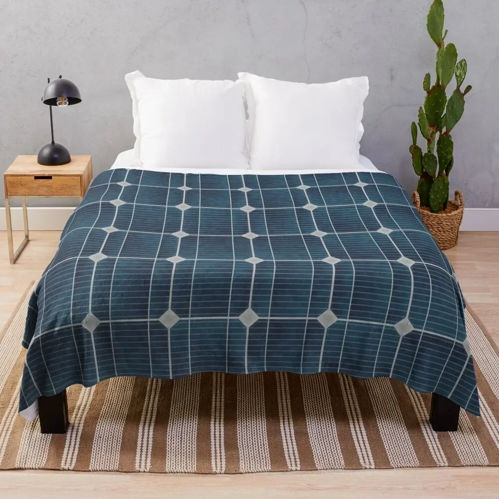 

Solar panel Throw Blanket bed plaid Summer Beddings Flannel Fabric Stuffeds Blankets