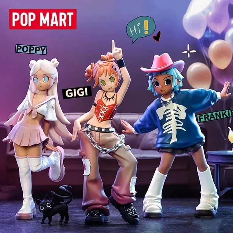 POP MART Peach Riot Rise Up Series Genuine Blind Box Toys Mystery Box Doll Guess Bag Cute Anime Action Figure Gifts