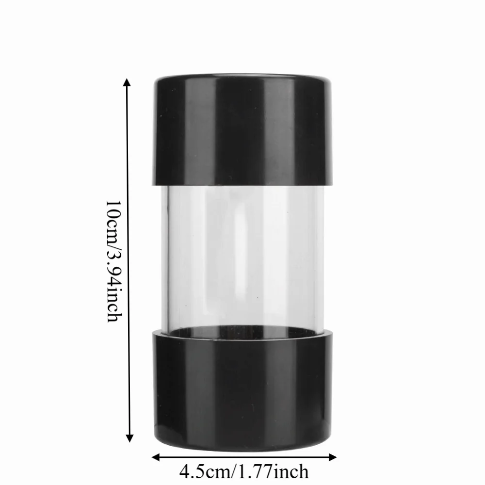 G1/4 Thread Water Cooling Tank 100MM Length Transparent Cylinder PC Water Cooling Reservoir Cylindrical Water Tank