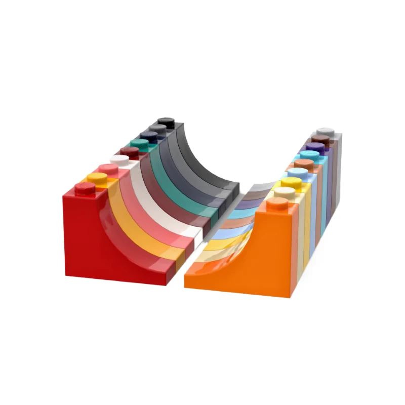 20 db MOC-kompatibilis 18653 téglaív 1 x 3 x 2 fordított kompatibilis tégla barkács összeszerelésű építőkocka granulátum gyermekjáték