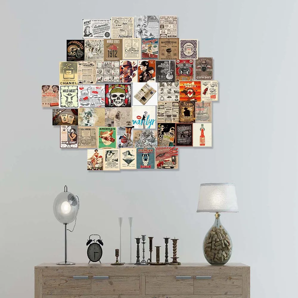 بطاقة بريدية صور الفن التصويري مجموعة جدار مجموعة الفن التصويري Exqusite الجمالية الملصقات ديكور غرفة نوم