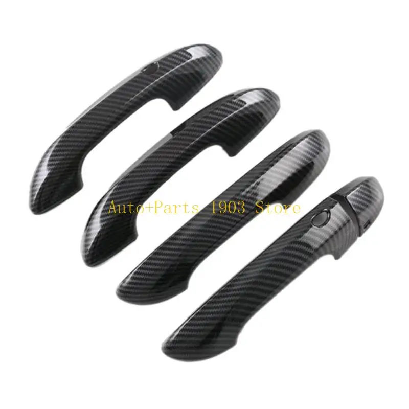 

E21C Outside Exterior Door Handle Cover Frame Carbon Fiber Anti-dirty Waterproof Car Decor Accessories Compatible For MGMulan