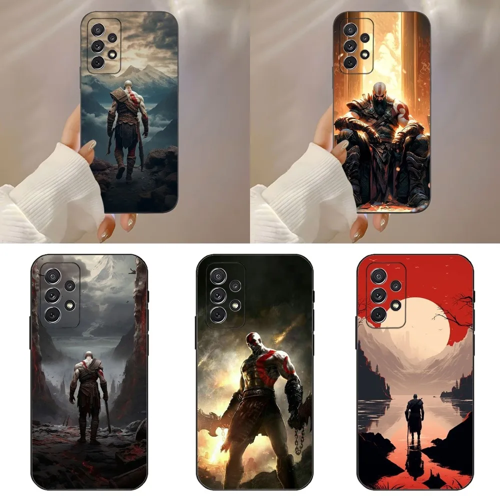 Game G-God Of W-War Phone Case For Samsung Galaxy A91,A80,A73,A72 ,A71,A53A52,A32 ,A31A22,A21s,A20,Black Cover