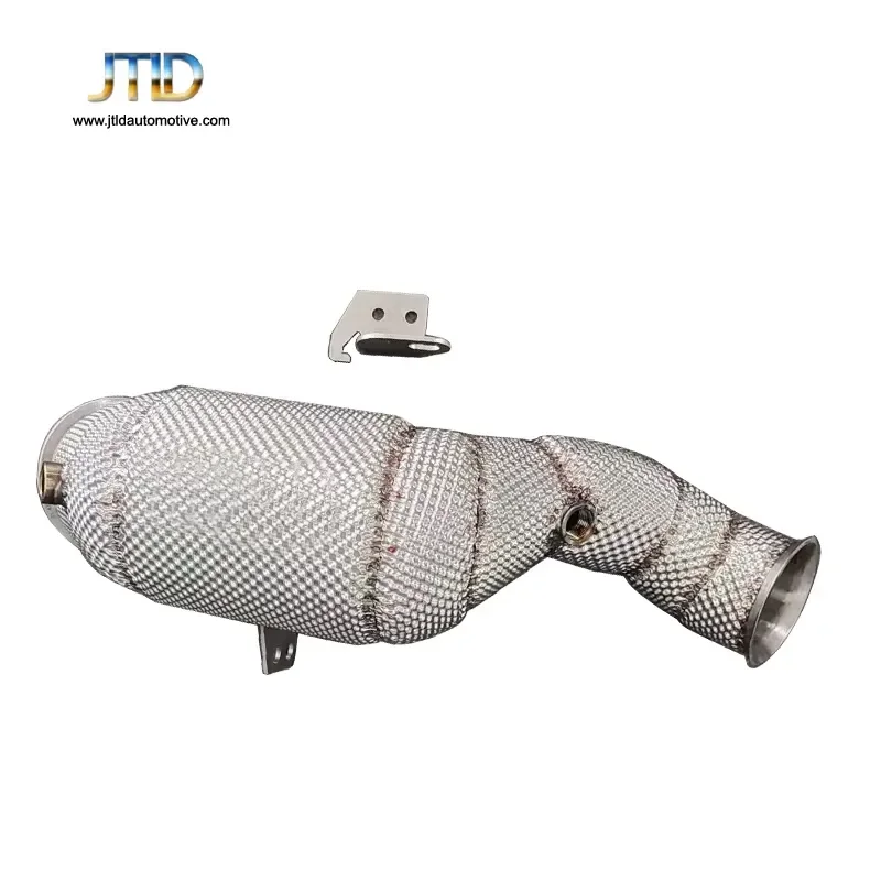 JTLD Performance Racing Car Exhaust Catless Downpipes for Mercedes-Benz GLC250 4MATIC Petrol 2016 LHD 304 Stainless Steel