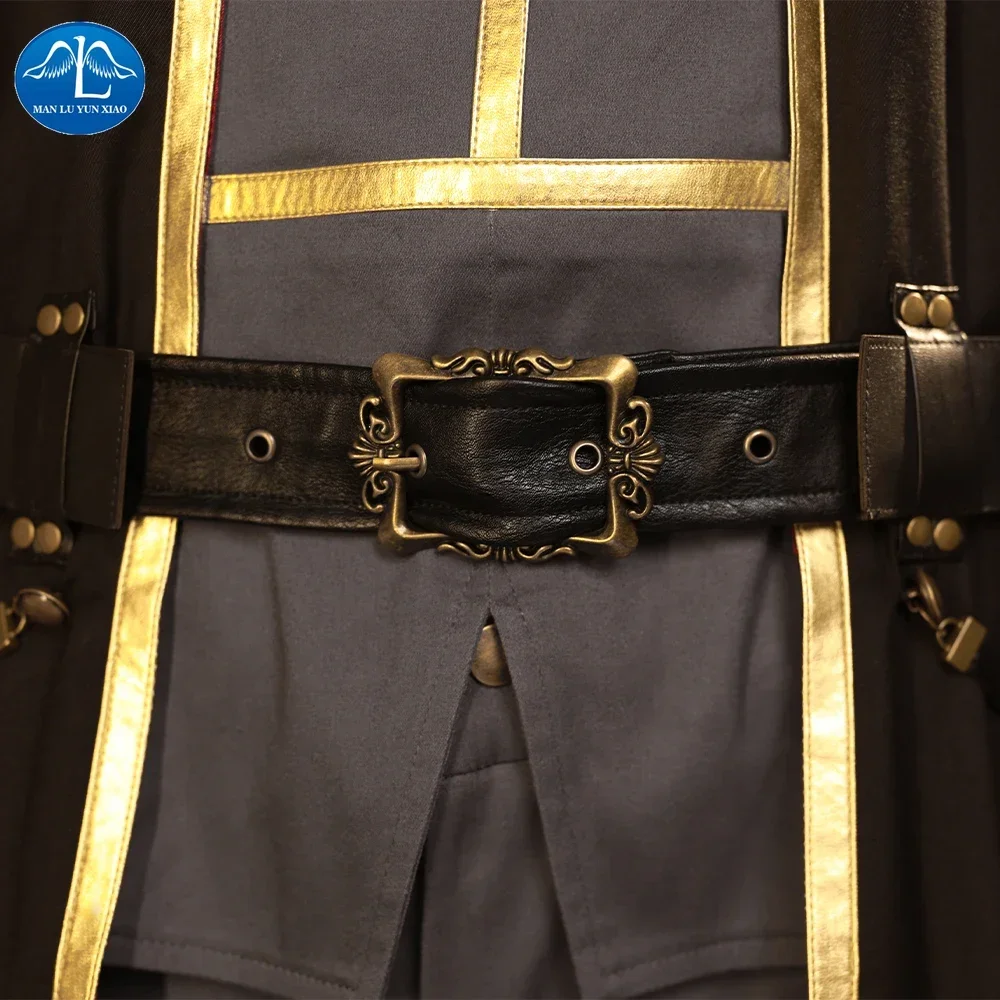 Final Fantasy VII Sephiroth Cosplay Costume FF7 Sephiroth Cosplay Formal Wear Military Uniform Youth Uniform Suit Halloween