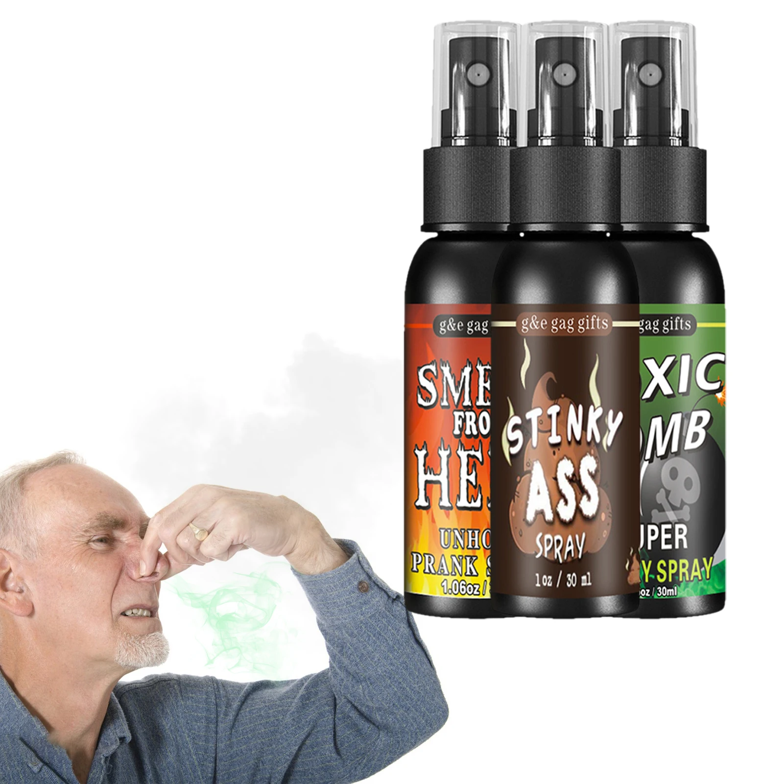 3 Pack Stinky Ass Fart Spray Non Toxic Long Lasting for Family Entertainment