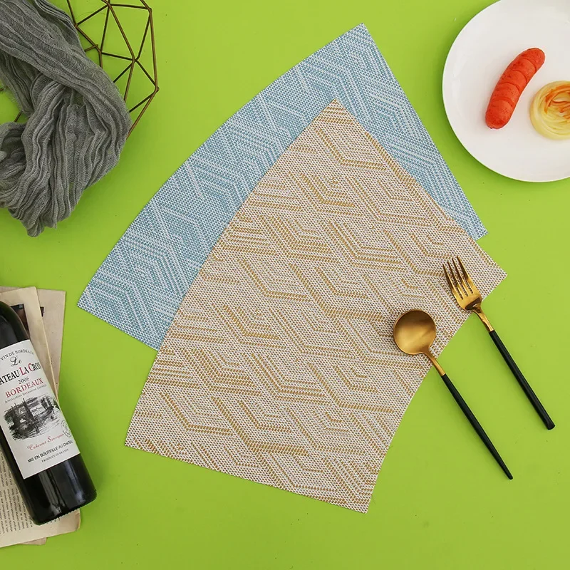 

6/4pcs Fan-shaped Placemat Restaurant Tableware Mat Hotel High-end Round Dining Table Decor Mat Arc-shaped Washable Placemats