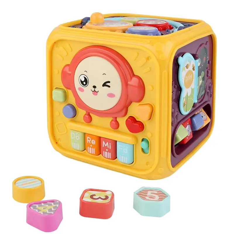 

Baby Montessori Activity Cube Toys Toddlers Learning Music Activity Cube Toys Kids Early Educational Toys Toys Baby Sensory Toys