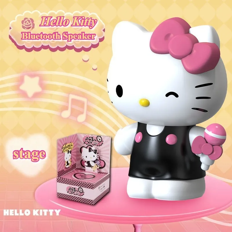 

Беспроводная Bluetooth-колонка Hello Kitty в форме крыла, аксессуары в стиле аниме, Bluetooth-колонка Kuromi, милый подарок для пары