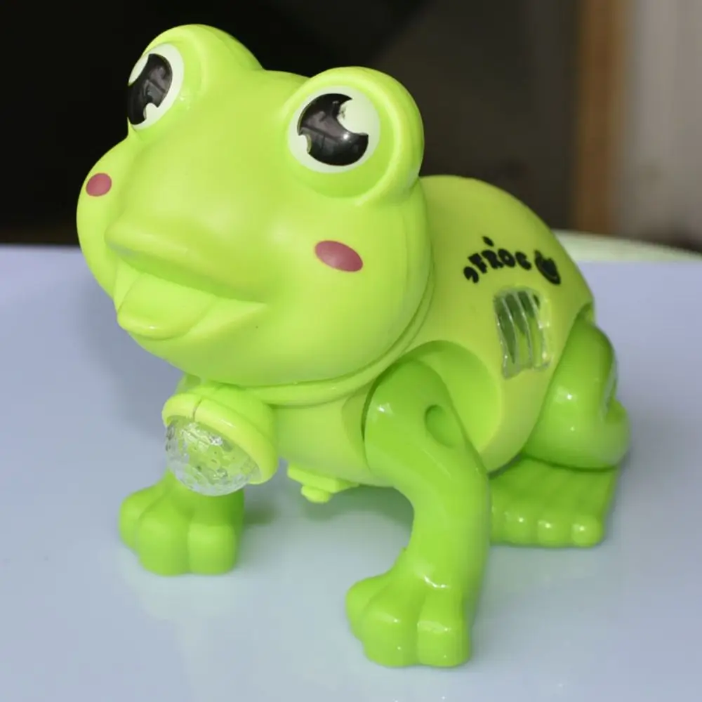 

With Music Projection Electric Frog Electric Educational Music Projection Educational Toys Reusable Plastic Cartoon Frog