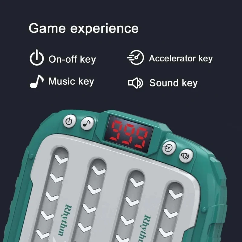 Elektronische Musik Rhythmus Puzzle Spiel Maschine Montessori Taschen Reise Spielzeug Leuchten Pädagogische Sensorische Schnelle Push-Tisch Spiel