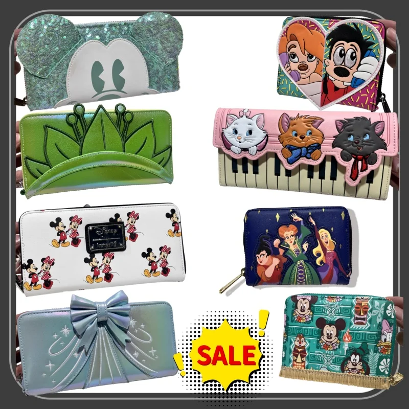 

New In Stock Loungefly Mickey Piano Kitten Imitation Mini Backpack And Wallet Beautiful Gift For Fans