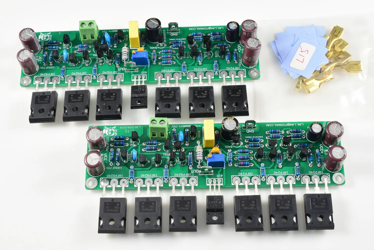 L15 Field-effect Transistor Power Amplifier with 2 Channels and 2 Boards