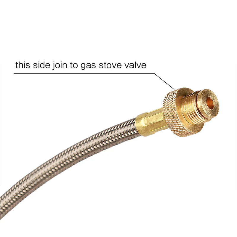 Outdoor Camping Gas Stove Extension Tube Gas Fuel Valve Connector for Camping Cooking Picnic Camping Equipment Accessories