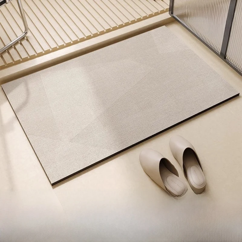 

Home Use Silicon Dendroid Absorbent Floor Mat Batoom Entrance Rug Simple Sle Toilet Anti-Slip Dirt Resistant Foot Pad