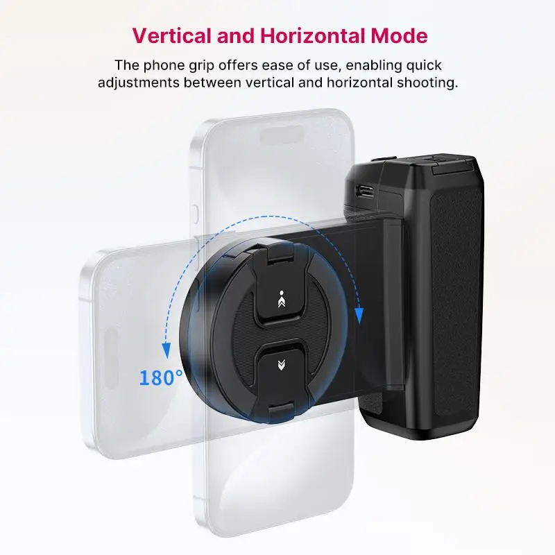 Ulanzi MA35 MagSafe Bluetooth Shutter Smartphone Camera Handle Grip Selfie Stablizer Vertical orizzontale Shooting per telefono